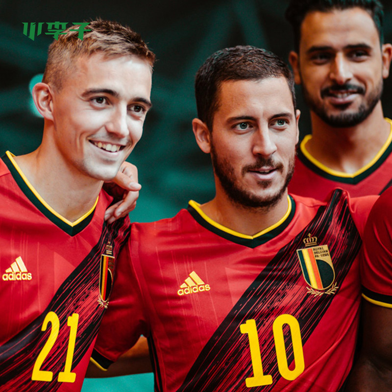 小李子专柜正品adidas阿迪达斯2020欧洲杯比利时主场球迷短袖短裤