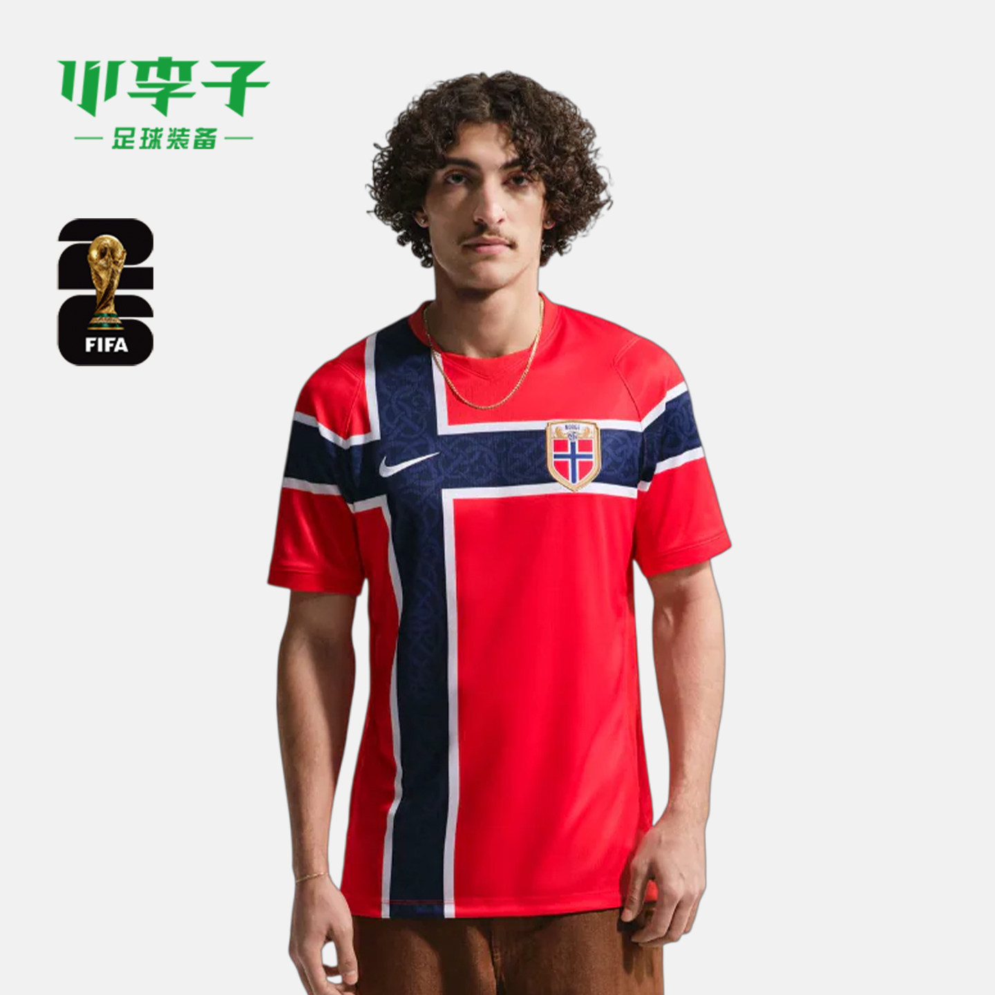 小李子NIKE耐克2026世界杯挪威队主场短袖球衣球迷版IB5316-673