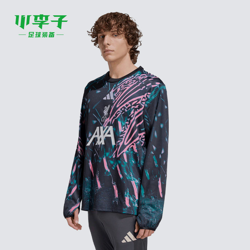 小李子ADIDAS阿迪达斯利物浦冬季热身长袖训练服成人男KB1449