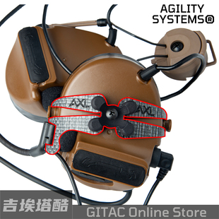 Comtac RAC战术耳机支架转接Peltor AXLStyle 5连接板进口Tegris