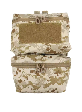 TW 法老风格 FCPC V5 战术背心双袋拉链背板 杂物配件背板包 P112