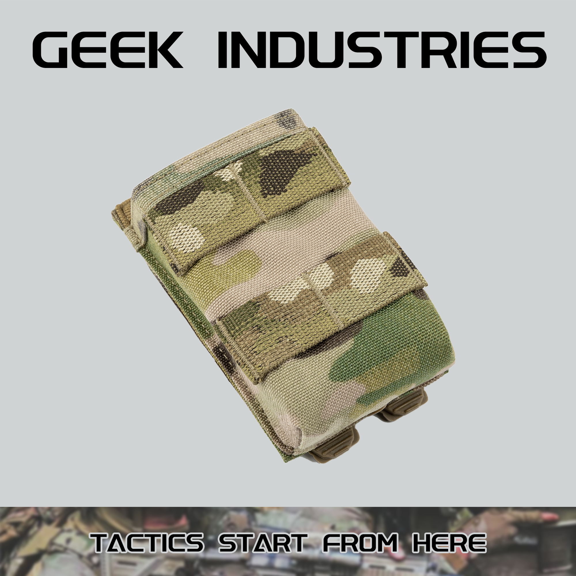 556通用762单联 AK47战术快拔工具套 CP迷彩原品MC进口面料Molle