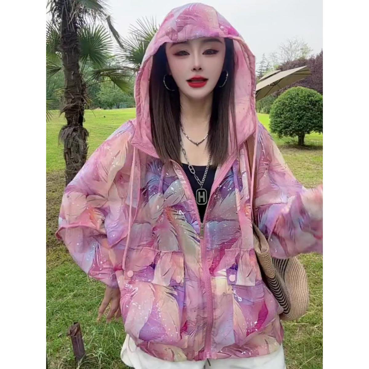 欧货重磅早春夏季2025新款女装连帽防晒外套高级感漂亮穿搭上衣潮