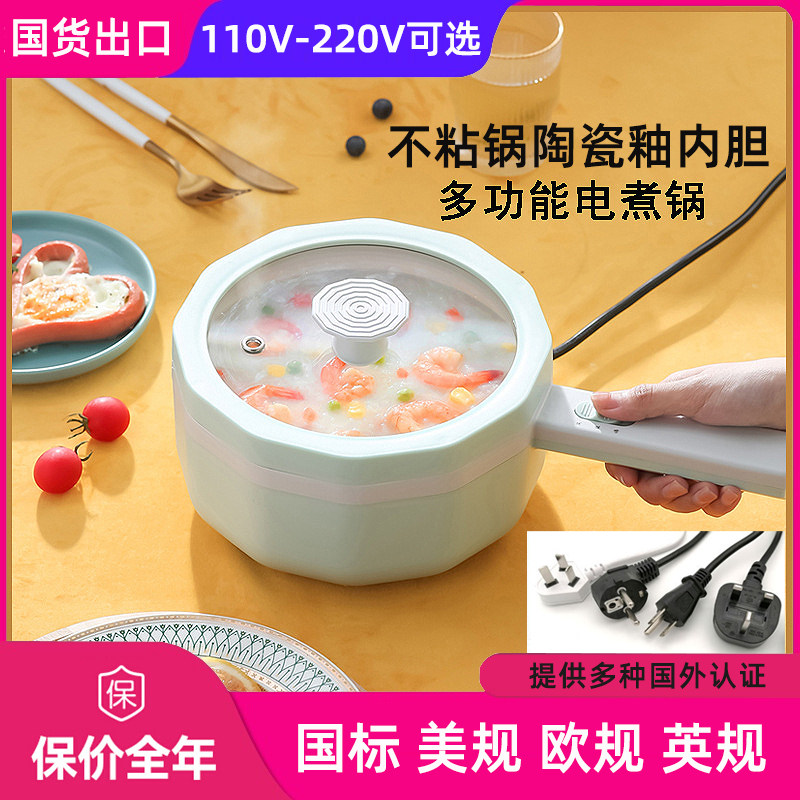 110V电煮锅美英欧日规香港台湾多功能电火锅宿舍迷你小电锅电炒锅