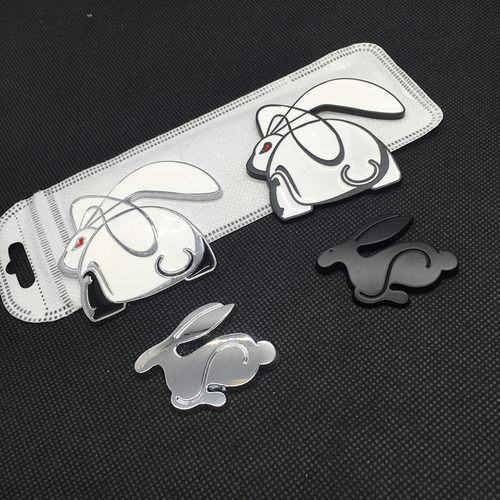 3d兔子改装铝合金车贴包邮