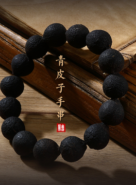 青皮子手串新会小柑胎青皮手链项链青柑手镯把玩文玩把件挂饰