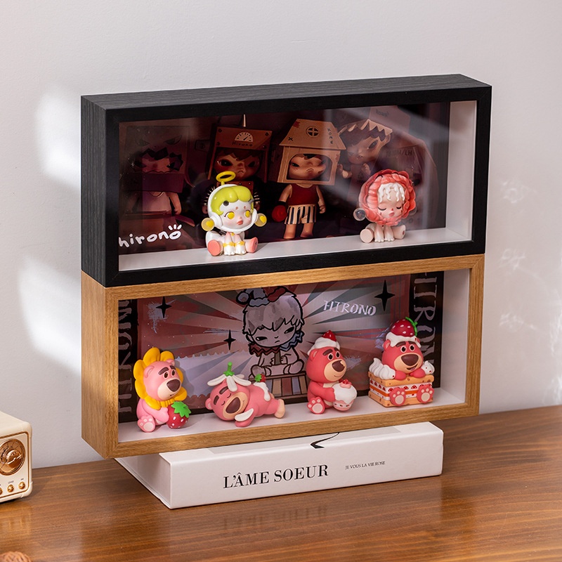 盲盒收纳盒展示柜防尘相框展示盒