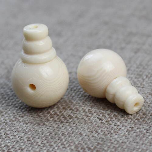 二代象牙三通佛头佛塔树脂圆珠DIY佛珠星月金刚菩提手串文玩配件