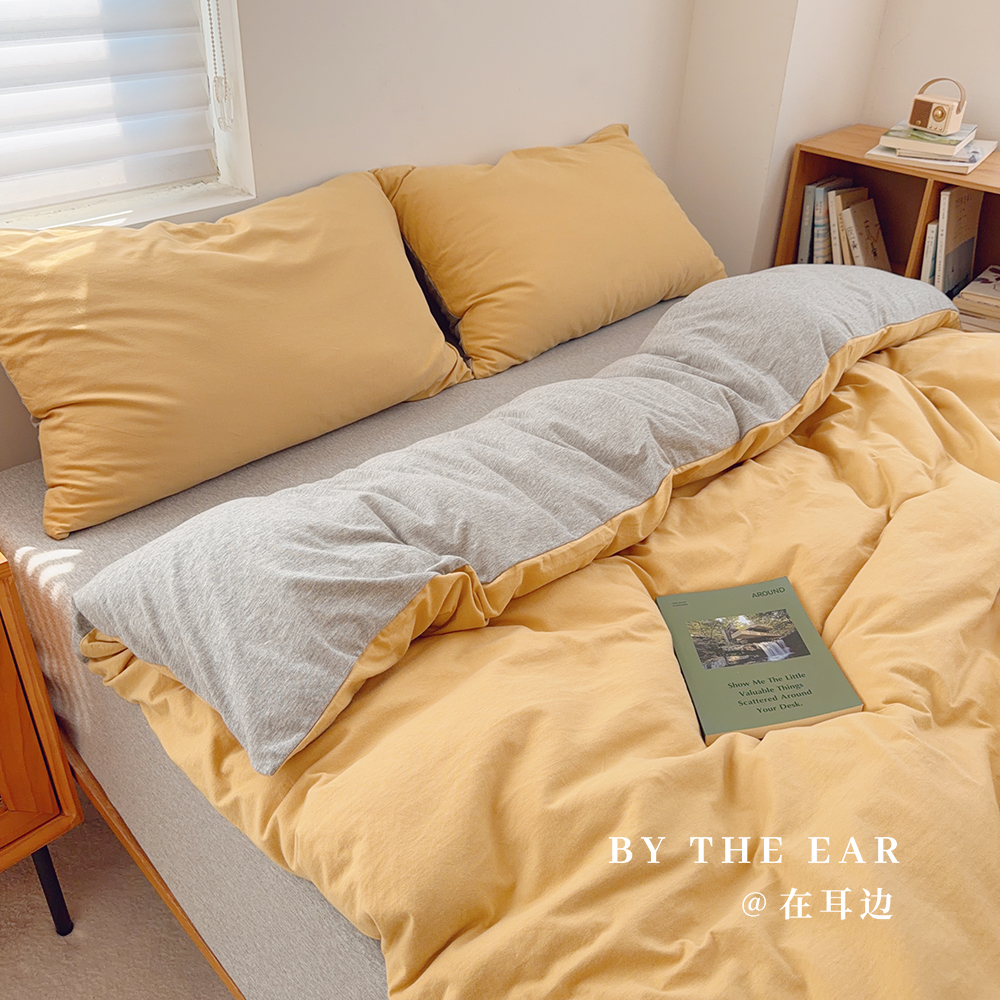 A类针织棉四件套裸睡柔软天竺棉