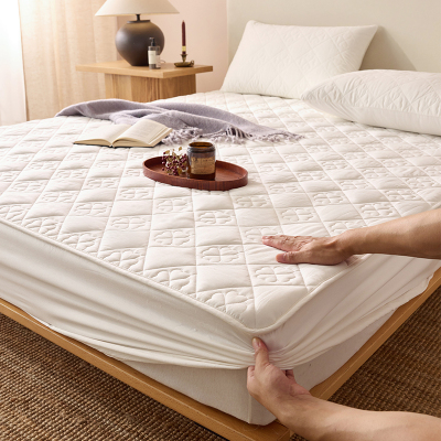 纯棉整圈松紧床笠夹棉绗缝