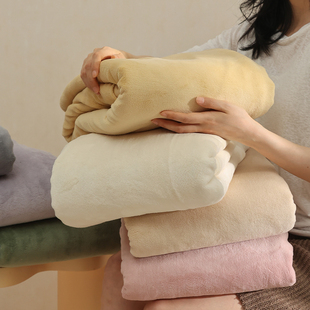 秋冬保暖加厚230g牛奶绒纯色床笠床单珊瑚绒家用席梦思床垫单品