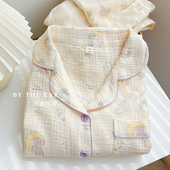 套装 可爱卡通甜梦小象｜双层纱布春秋款 睡衣全棉柔软家居服长袖