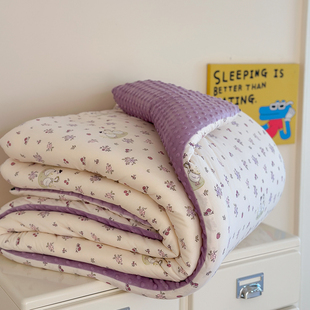 儿童大豆纤维被子针织棉冬被豆豆被春秋被芯学生宿舍单人双人被子