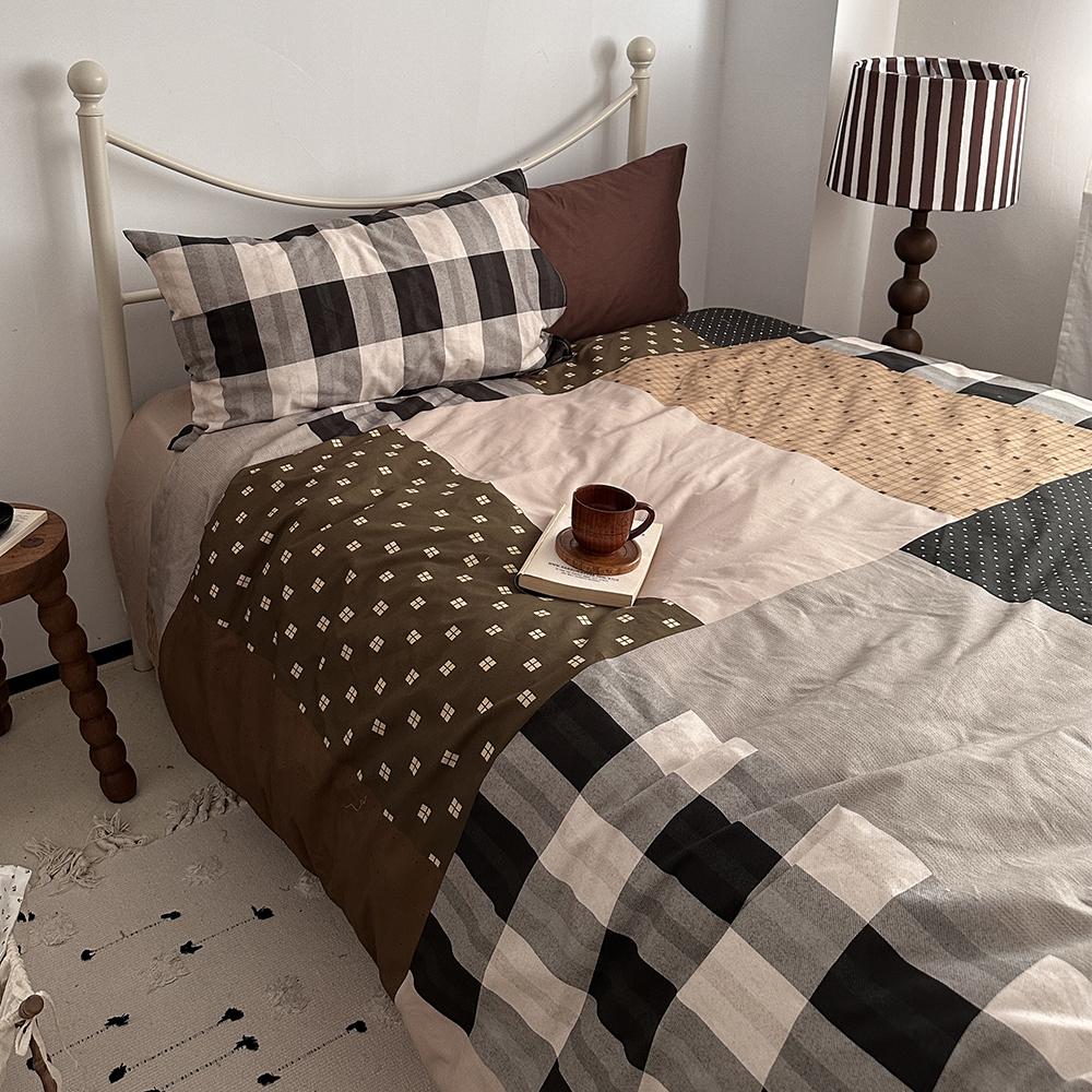 混搭四件套纯棉美拉德色系复古