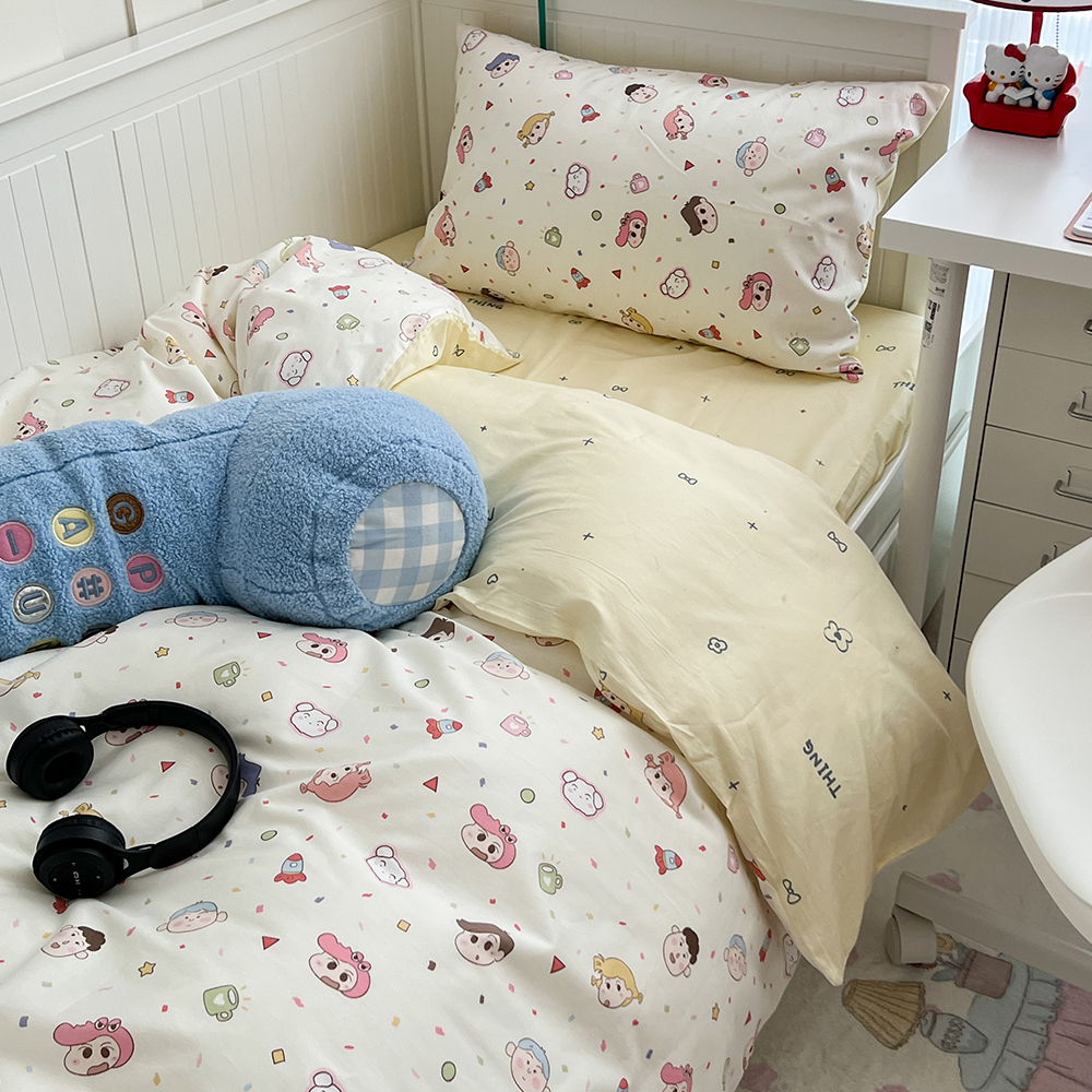 卡哇伊酱全棉四件套奶油卡通柔软