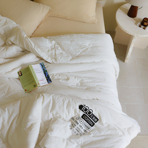 纯棉四季水洗被芯30%大豆纤维