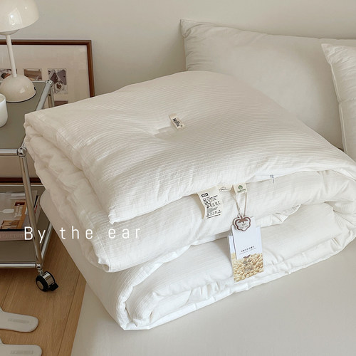 华夫格全棉大豆纤维加厚保暖被芯