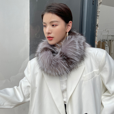 狐狸大围脖时尚百搭围巾脖套领子