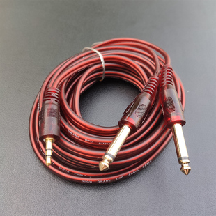 防冻3.5转双6.5一分二双莲花笔记本接电脑连调音台音频线