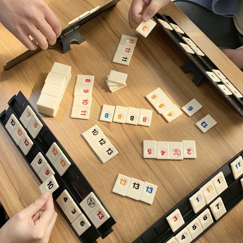 跨境以色列麻将标准版拉数字游戏创意/设计玩具
