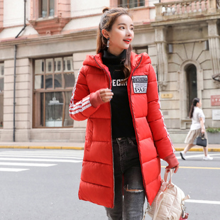 棉衣外套女中长款反季韩版学生冬季小棉袄百搭修身加厚棉服潮