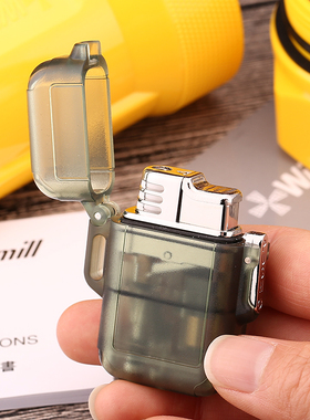 日本进口打火机Windmill风车充气火机户外防水防风迷你便携个性