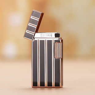 SAROME日本沙乐美打火机正品铜身铜胆充气侧砂轮复古经典火机高端