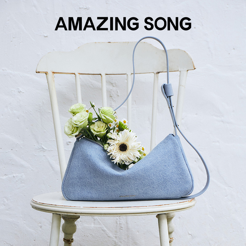 【顺丰包邮】Amazing Song乙颂慕斯包小号新款牛仔单肩斜挎包包女