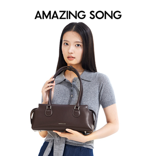 Amazing Song乙颂吐司枕头包单肩腋下手提法棍包女 何浩畅同款