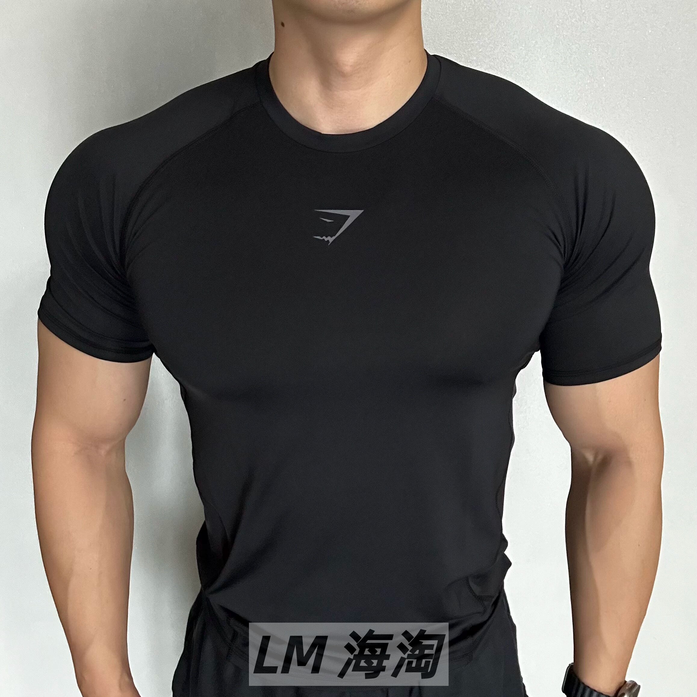 正品代购GYMSHARK2025新款Element速干紧身压缩衣运动健身短袖T恤