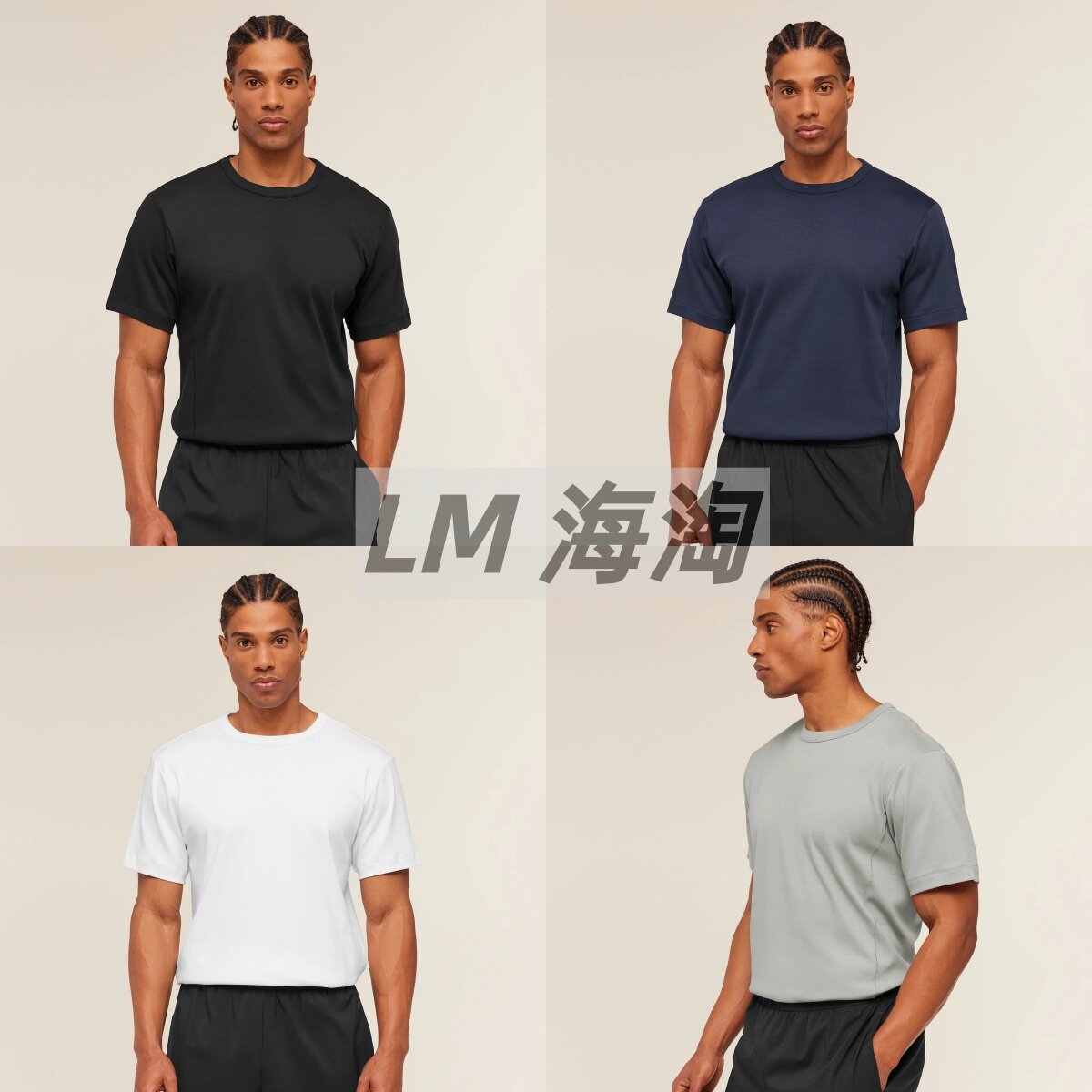 正品代购GYMSHARK Off Duty男士透气舒适简单运动短袖健身休闲T恤