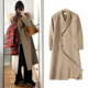 正肩呢大衣女秋中长款 FBB 毛呢外套 韩系西装 式 WORKS 首尔恋人