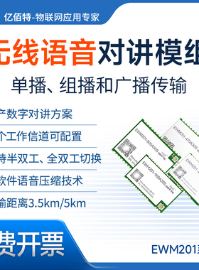 470/915M全双工/半双工无线语音传输模块收发一体数字对讲机通信