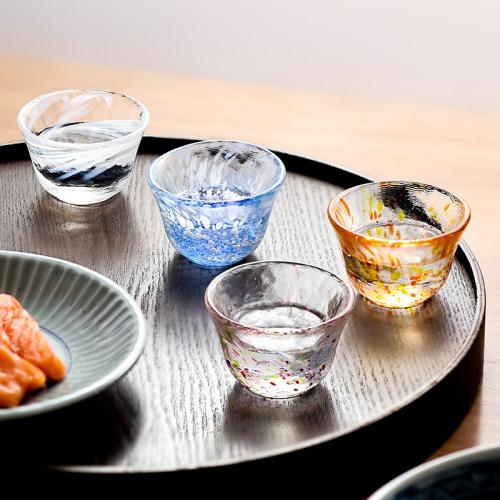 MOKUSHIN四季酒杯手作四色玻璃杯