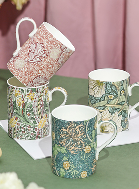 英国进口Spode Morris&Co系列陶瓷马克杯欧式水杯茶杯咖啡杯