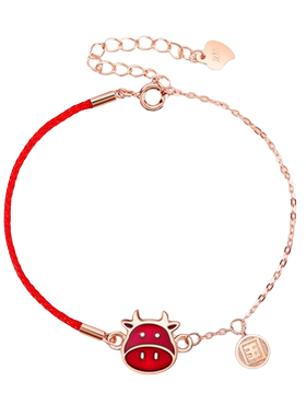 小众十二生肖纯银属相牛手链