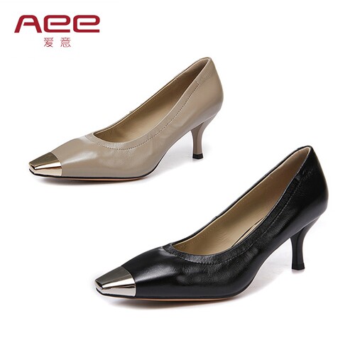 Aee/爱意单鞋时尚羊皮女鞋透气