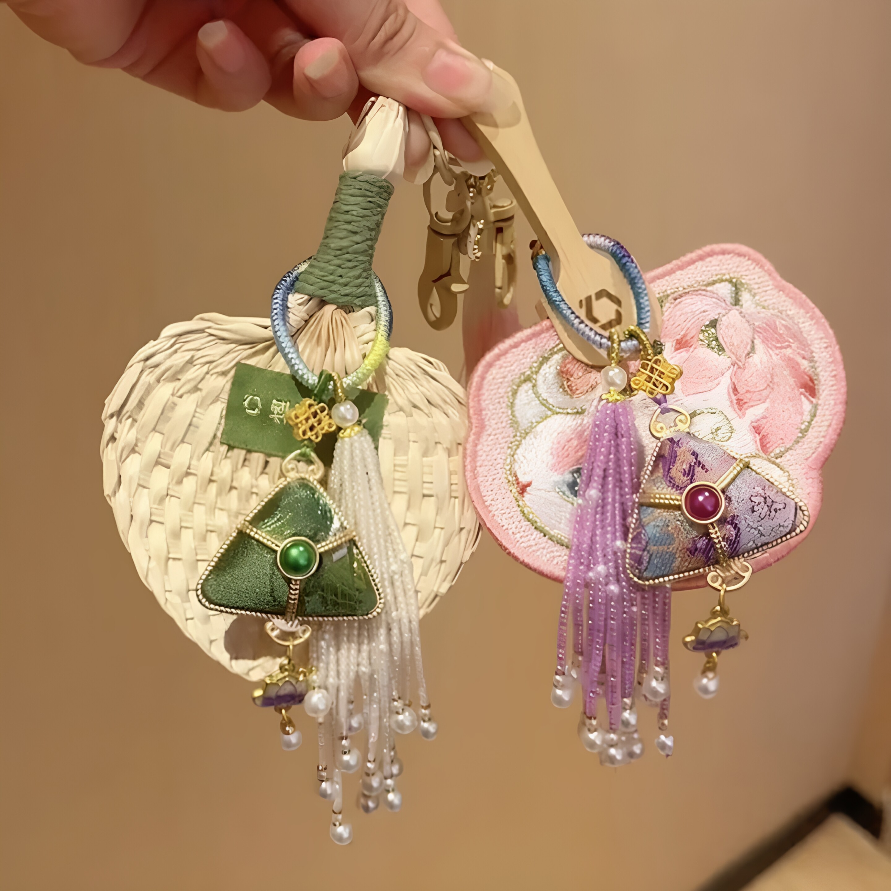宋锦小粽子端午节挂件伴
