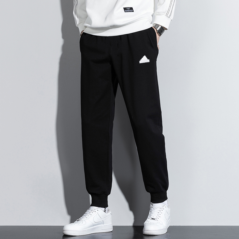 阿迪达斯运动裤男裤秋季休闲卫裤宽松加厚防风束脚收口裤篮球长裤