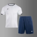 [Quick-Drying Suit] Haoyue White + Blue Shorts [No Pockets]