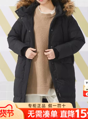 New Balance NB羽绒服女正品冬季新款休闲保暖连帽外套女NPD42272