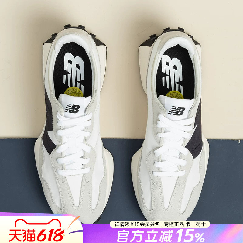 NEWBALANCE NB官方正品男女鞋夏季新款327系列海盐色休闲运动鞋女