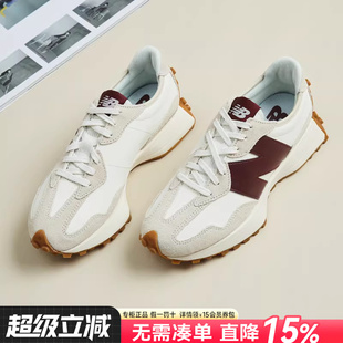 跑步鞋 Balance官方旗舰NB327系列白灰酒红复古男女休闲运动鞋 New