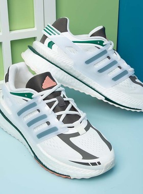 阿迪达斯跑步鞋男女鞋24夏季新款BOOST正品网面透气缓震运动鞋子
