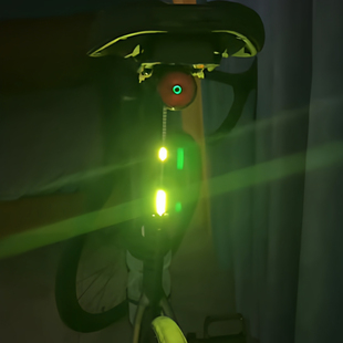 枫林奇遇流水灯 急刹爆闪尾灯 自行车流水尾灯 领航灯