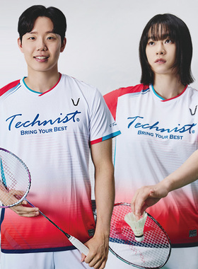 2025秋冬新款Technist韩国羽毛球服男女运动速干透气短袖上衣T12