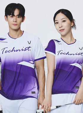 2025秋冬新款Technist韩国羽毛球服男女运动速干透气短袖上衣T05