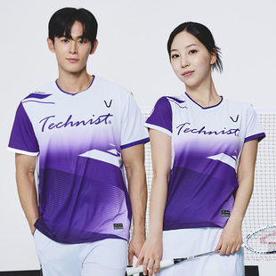 2025秋冬新款Technist韩国羽毛球服男女运动速干透气短袖上衣T05
