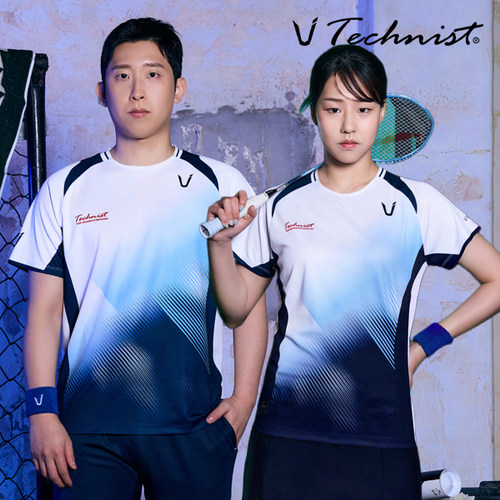 2026秋冬新款Technist韩国羽毛球服男女运动速干透气短袖上衣T21