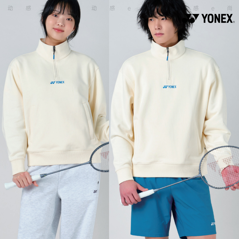 2025春夏新款YONEX尤尼克斯韩国羽毛球服卫衣男女同款运动长袖3